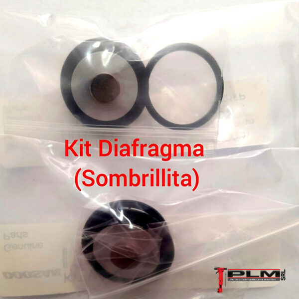 Kit de diafragma sombrillita para martillos neumaticos plm srl