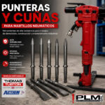 punteras y cuñas para martillos neumaticos thomas turton action